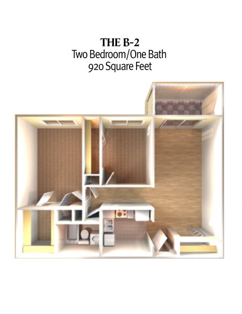 B2 Flager Floor Plans at DEL ORO APARTMENT HOMES, Plantation, Florida